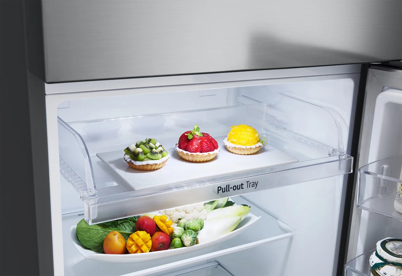 Smart refrigerator with a large touchscreen display